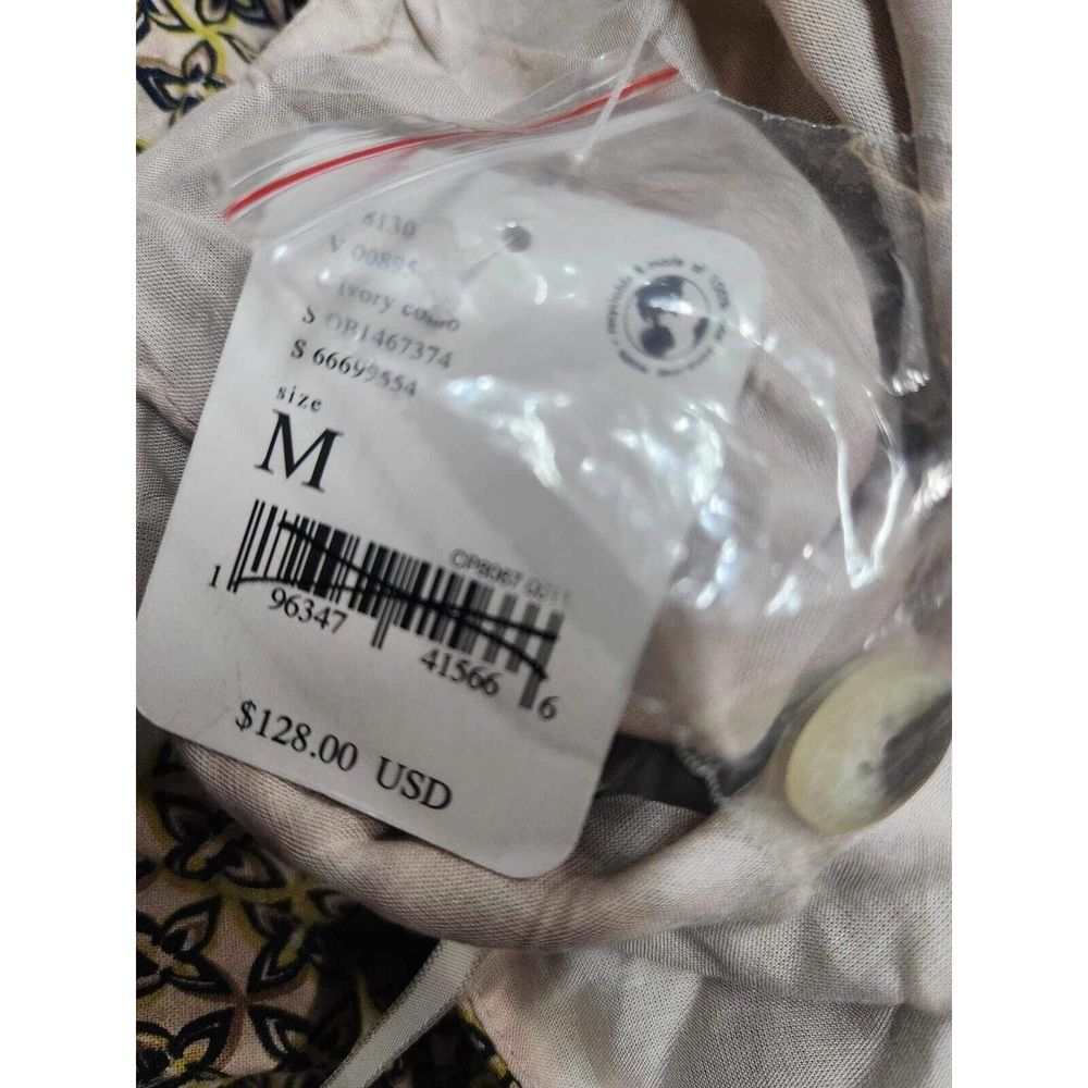 Free People Black and Cream Midi Dress - Picture 4 of 4
